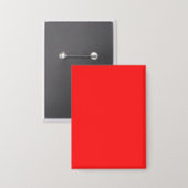 Personaliseer uw eigen rode rechthoek van 2,5 inch button (Voorkant / Achterkant)