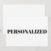 Personaliseer uw eigen save the date (Voorkant / Achterkant)