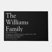 Personaliseer uw familie definitie deurmat (Voorkant)