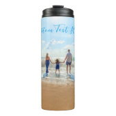 Personaliseer uw foto Thermal Tumbler aangepaste t Thermosbeker (Voorkant)
