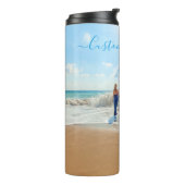 Personaliseer uw foto Thermal Tumbler aangepaste t Thermosbeker (Gedraaid links)