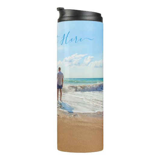 Personaliseer uw foto Thermal Tumbler aangepaste t Thermosbeker (Geroteerd rechts)