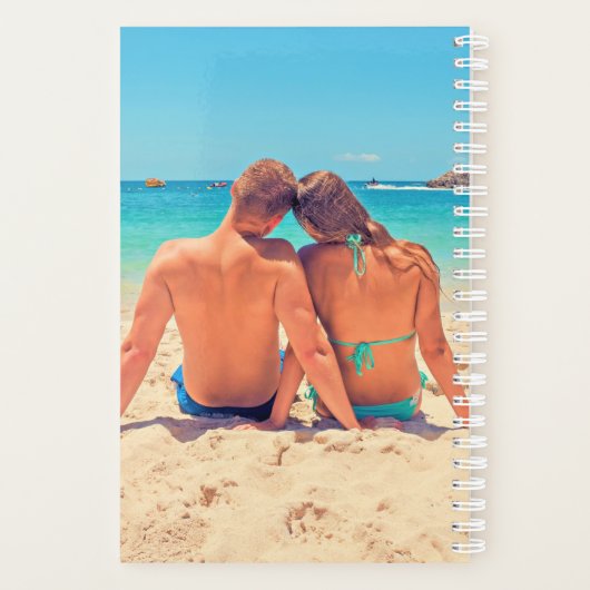 Personaliseer uw fotoplanner met aangepaste tekst planner (Achterkant)