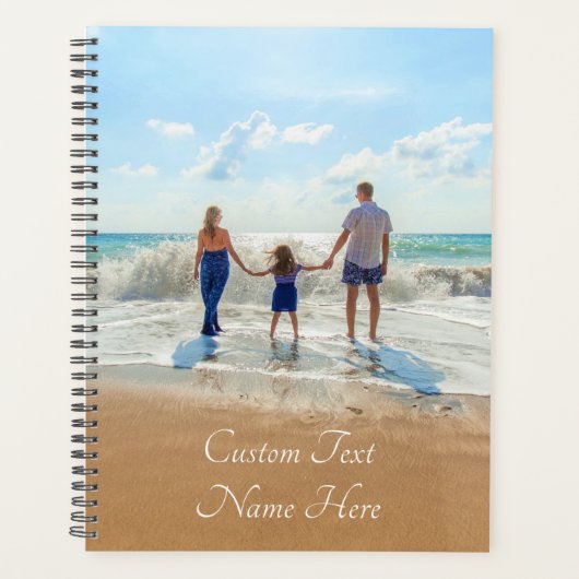 Personaliseer uw fotoplanner met aangepaste tekst planner (Voorkant)