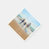 Personaliseer uw fotoservetten met aangepaste teks servet (Hoek)