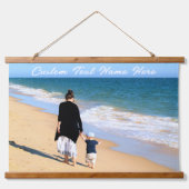 Personaliseer uw fototapijt met aangepaste tekst hangend wandkleed (Voorkant)