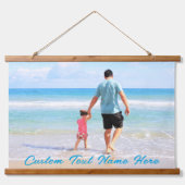 Personaliseer uw fototapijt met aangepaste tekst hangend wandkleed (Voorkant)