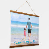 Personaliseer uw fototapijt met aangepaste tekst hangend wandkleed (Gebogen)