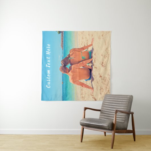 Personaliseer uw fototapijt met aangepaste tekst wandkleed (In situ)