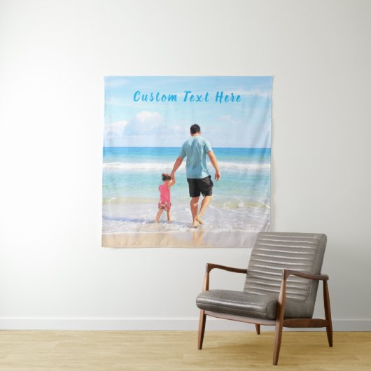 Personaliseer uw fototapijt met aangepaste tekst wandkleed (In Situ (horizontaal))