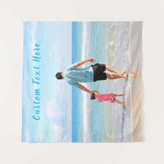 Personaliseer uw fototapijt met aangepaste tekst wandkleed (Voorkant)