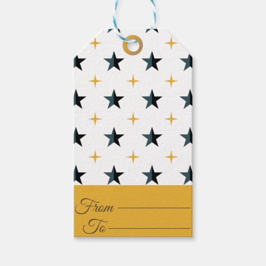 Personaliseer uw geschenken met aangepaste geschen cadeaulabel (Voorkant)