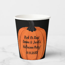 Personaliseer uw Halloween Party Pumpkin Papieren Bekers