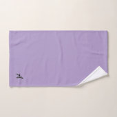 Personaliseer uw Initiaal (en) lavendel Bad Handdoek (Handdoek)