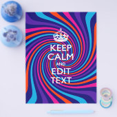 Personaliseer uw Keep Calm-tekst op een meerkleuri Flyer (Enkel)