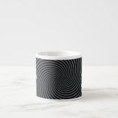 Personaliseer uw Keep Calm Text op Black Swirl Espresso Kop (Voorkant)
