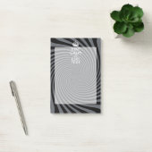 Personaliseer uw Keep Calm Text op Black Swirl Post-it® Notes (Kantoor)