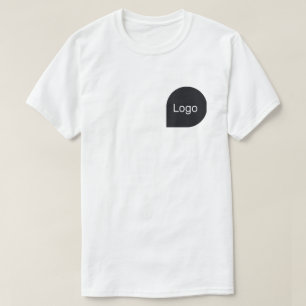Personaliseer uw Logo in een eenvoudige vorm T-shirt