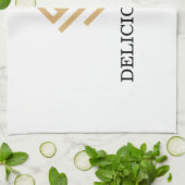 personaliseer uw merk met logo theedoek (Gevouwen)
