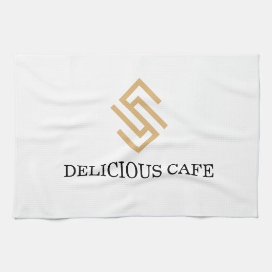 personaliseer uw merk met logo theedoek (Horizontaal)