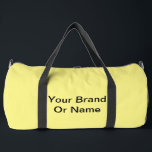 Personaliseer uw merk of naam geel plunjezak<br><div class="desc">Tas Type: Print Cut Sew Large Duffel Bag Lichtgewicht en duurzaam, onze custom all over print duffel tassen zijn essentieel voor een drukke levensstijl. Perfect voor de sportschool of een handbagage op een vlucht - je zult het overal mee naartoe nemen! Pas uw eigen plunjezak aan met uw favoriete design,...</div>