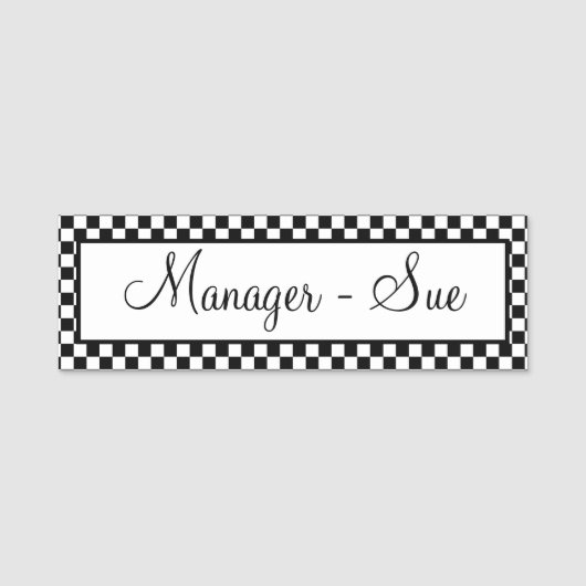 Personaliseer uw ontwerper naamplaatje (Voorkant)