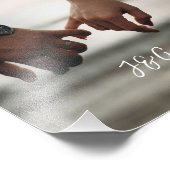 Personaliseer uw Paar foto en naam Foto Afdruk (Hoek)