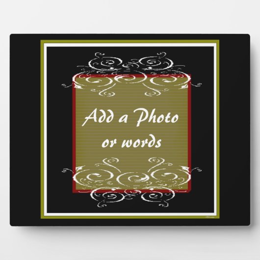 Personaliseer uw Plaque Fotoplaat (Voorkant)
