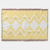 Personaliseer uw strand House Aqua Gray Zig Zag Deken (Voorkant)