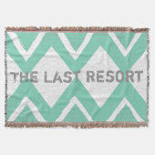 Personaliseer uw strandhuis Mint Simple Modern Deken (Voorkant)