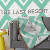 Personaliseer uw strandhuis Mint Simple Modern Deken