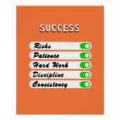 Personaliseer uw succesvoorwaarden Poster (Voorkant)