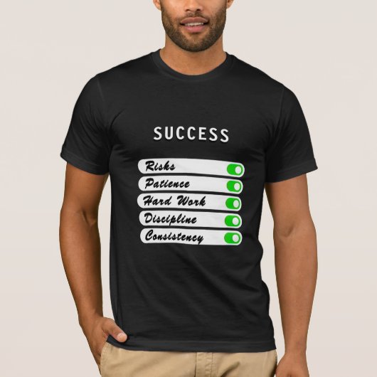 Personaliseer uw succesvoorwaarden T-shirt (Voorkant)