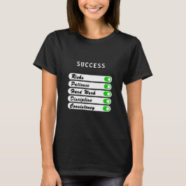 Personaliseer uw succesvoorwaarden T-shirt