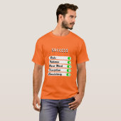 Personaliseer uw succesvoorwaarden T-shirt (Voorkant volledig)