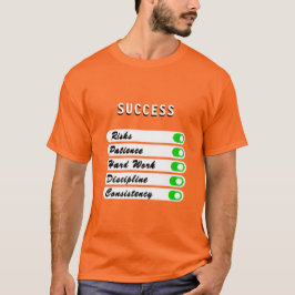 Personaliseer uw succesvoorwaarden T-shirt