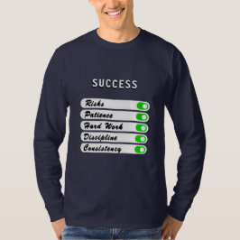Personaliseer uw succesvoorwaarden T-shirt