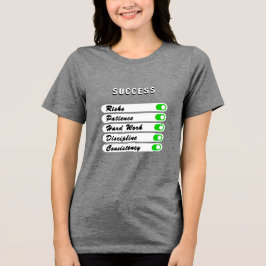 Personaliseer uw succesvoorwaarden Tri-Blend shirt