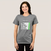 Personaliseer uw succesvoorwaarden Tri-Blend shirt (Voorkant volledig)