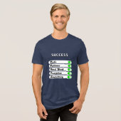 Personaliseer uw succesvoorwaarden Tri-Blend shirt (Voorkant volledig)