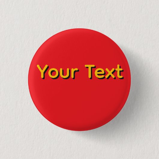 Personaliseer uw tekst ronde button 3,2 cm (Voorkant)