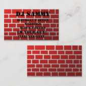 Personaliseer uw Visitekaartje voor de rode stenen (Voorkant / Achterkant)