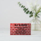 Personaliseer uw Visitekaartje voor de rode stenen (Staand voorkant)