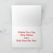 Personaliseer uw vliegenvisserij "Fishmas" Kerstmi Kaart (Binnen)