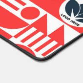 Personaliseer uw werkruimte: Bauhaus Custom Logo Bureaumat (Hoek)