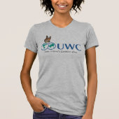 Personaliseer UWC-vlinder voor- en achterzijde T-shirt (Voorkant)