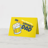 Personaliseer Vaderdag | Onbierlijke Papa Kaart (Voorkant)