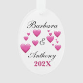 Personaliseer vakantie acryl Ornament (voorkant)