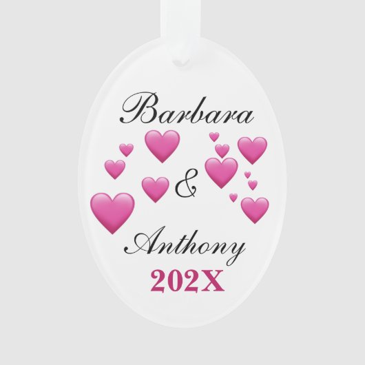 Personaliseer vakantie acryl Ornament (voorkant)