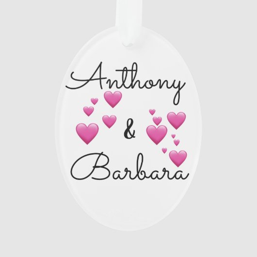 Personaliseer vakantie acryl Ornament (achterkant)